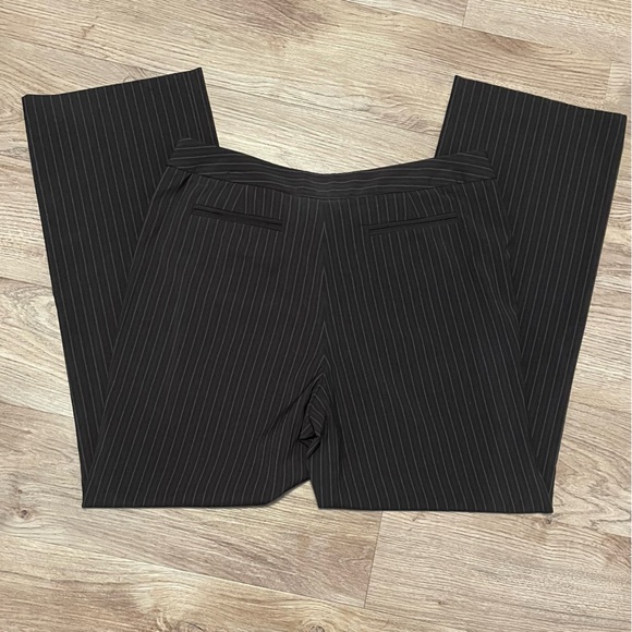 Style & CO. Black with white and gray Pin Strip Dress Pants. Size 14P. - Picture 3 of 7
